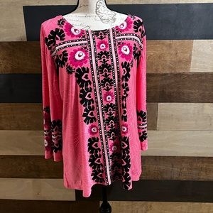 Women's Beauty Flow Floral-Print Swing Top, size XL. NWT